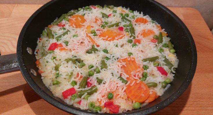 fagyasztott zöldséges rizs